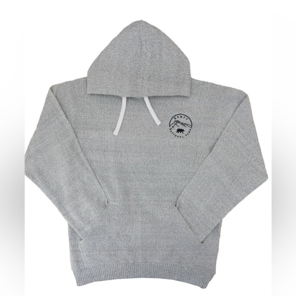 BANFF MT RUNDLE Super SOft Cotton Knit HOODY by Coastal Culture size XS - Picture 1 of 7